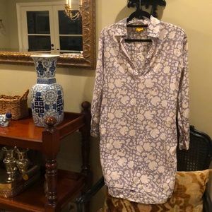 ROBERTA ROLLER RABBIT COTTON SHIRT DRESS/ TUNIC